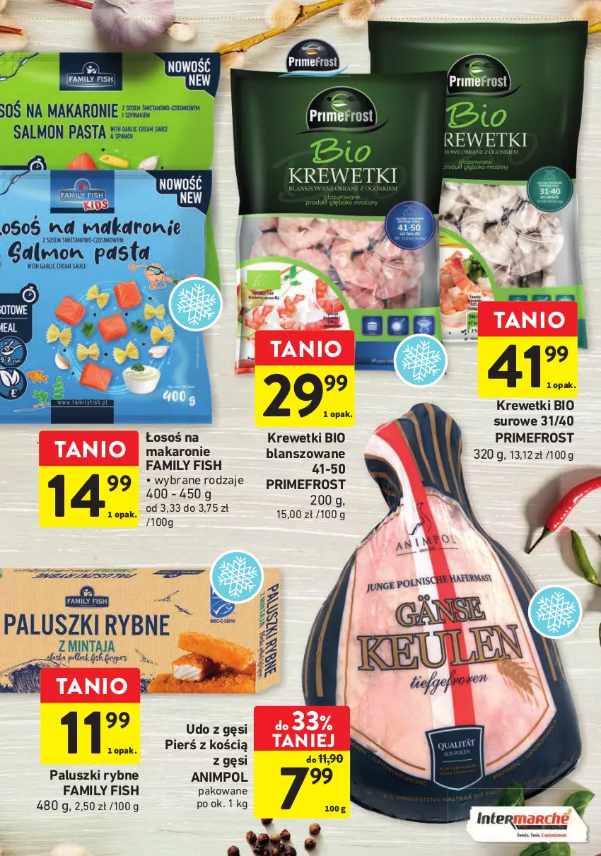 Gazetka promocyjna Intermarche - Gazetka Intermarche - ważna 30.03 do 08.04.2023 - strona 7 - produkty: Fa, Krewetki, Lody, Makaron, Paluszki rybne