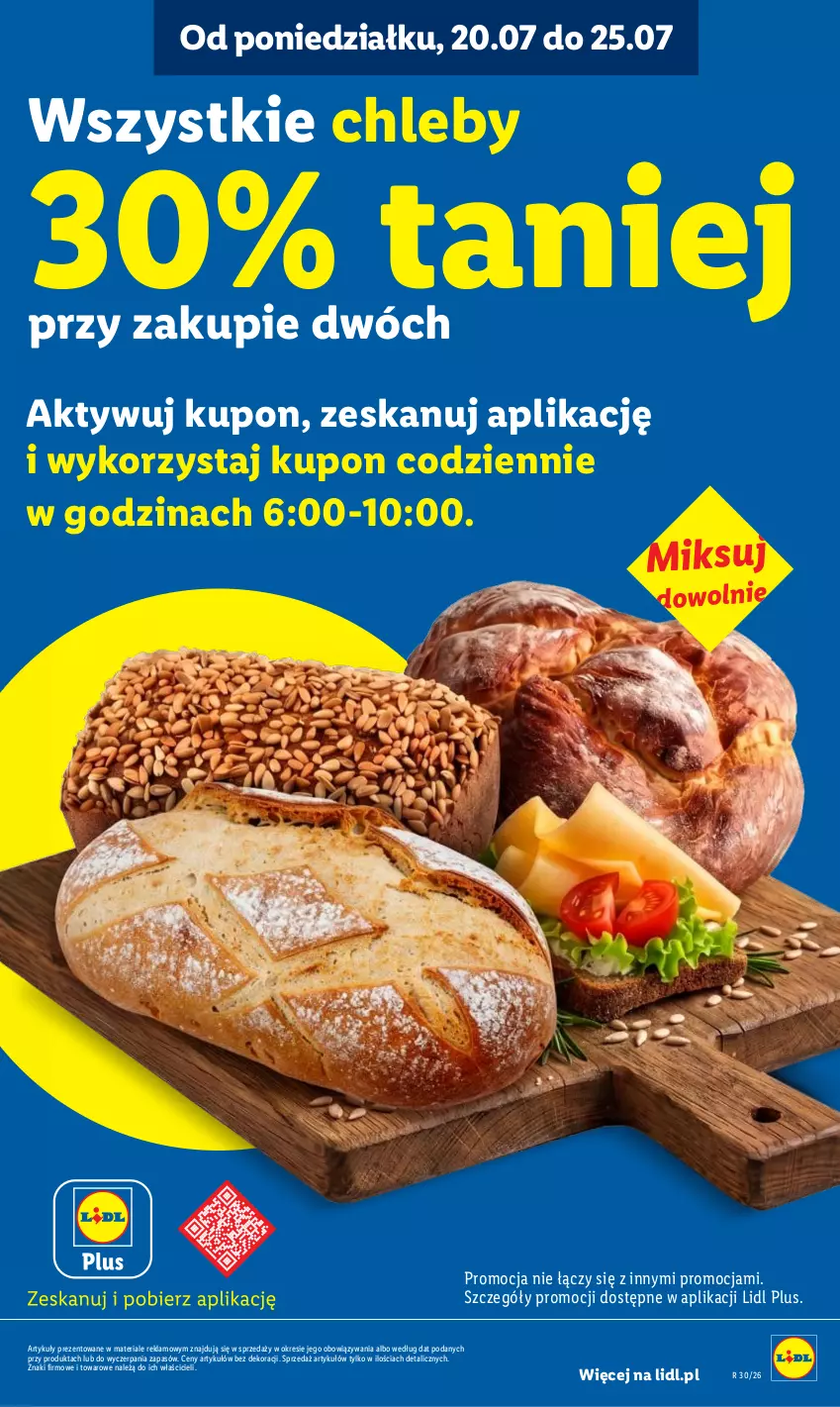 Gazetka promocyjna Lidl - Gazetka ważna od 20.07 do 22.07 - ważna 20.07 do 22.07.2026 - strona 15 - produkty: Chleb