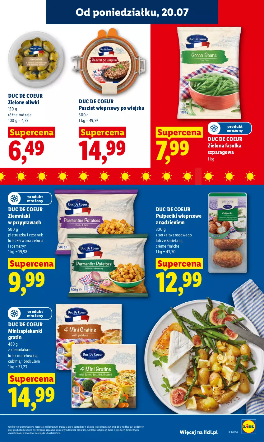 Gazetka promocyjna Lidl - Gazetka ważna od 20.07 do 22.07 - ważna 20.07 do 22.07.2026 - strona 55 - produkty: Cebula, Czosnek, Fa, Gra, Oliwki, Pasztet, Pietruszka, Ser, Ziemniaki