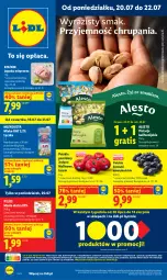 Gazetka promocyjna Lidl - Gazetka ważna od 20.07 do 22.07 - Gazetka - ważna od 22.07 do 22.07.2026 - strona 1 - produkty: Pistacje, Gra, Mlekovita, Pilos, Masło, Pomidory, Grafika, Mleko
