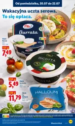 Gazetka promocyjna Lidl - Gazetka ważna od 20.07 do 22.07 - Gazetka - ważna od 22.07 do 22.07.2026 - strona 59 - produkty: Ser, Gra, Ricotta, Burrata, Pilos, Grafika