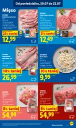 Gazetka promocyjna Lidl - Gazetka ważna od 20.07 do 22.07 - Gazetka - ważna od 22.07 do 22.07.2026 - strona 69 - produkty: Polędwiczka wieprzowa, Burger, Wołowina, Flaki, Mięso