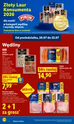 Gazetka promocyjna Lidl - Gazetka ważna od 20.07 do 22.07 - Gazetka - ważna od 22.07 do 22.07.2026 - strona 70 - produkty: Laur, PIKOK, Kiełbasa, Kiełbasa śląska, Fa