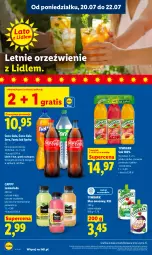 Gazetka promocyjna Lidl - Gazetka ważna od 20.07 do 22.07 - Gazetka - ważna od 22.07 do 22.07.2026 - strona 74 - produkty: Sok, Por, Mus, Gra, Lemoniada, Morela, Coca-Cola, Tymbark, Cappy, Fanta, Sprite, Mięta, Grafika, Fa