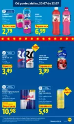 Gazetka promocyjna Lidl - Gazetka ważna od 20.07 do 22.07 - Gazetka - ważna od 22.07 do 22.07.2026 - strona 75 - produkty: Napój energetyczny, Lemoniada, Red Bull, Napój gazowany, Tymbark, Limonka, Oshee, Napój