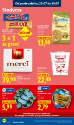 Gazetka promocyjna Lidl - Gazetka ważna od 20.07 do 22.07 - Gazetka - ważna od 22.07 do 22.07.2026 - strona 88 - produkty: Ciastka, Prince Polo, Cukier, Raffaello, Bounty, Cukierki, Merci, Fa