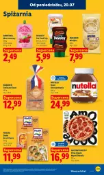 Gazetka promocyjna Lidl - Gazetka ważna od 20.07 do 22.07 - Gazetka - ważna od 22.07 do 22.07.2026 - strona 91 - produkty: Dawtona, Nutella, Frosta, Sos, Mus, Croissant, Pizza