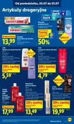 Gazetka promocyjna Lidl - Gazetka ważna od 20.07 do 22.07 - Gazetka - ważna od 22.07 do 22.07.2026 - strona 95 - produkty: Wellaflex, Wella, Lacalut, Szampon, Syoss, Lakier do włosów, SESSIO, Odżywka, Szczoteczka, Lakier, Farba do włosów, Fa