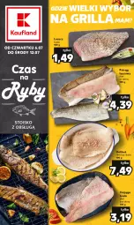 Gazetka promocyjna Kaufland - Kaufland - Gazetka - ważna od 12.07 do 12.07.2023 - strona 1 - produkty: Halibut, Pstrąg tęczowy, Tusz, Tołpyga, Pstrąg, Grill