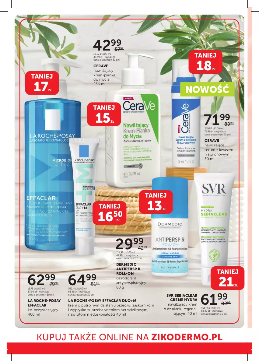 Gazetka promocyjna Ziko - Gazetka Ziko Dermo - ważna 21.03 do 03.04.2024 - strona 10 - produkty: CeraVe, Dermedic, Dezodorant, Fa, La Roche-Posay, Rum, Ser, Serum, SVR