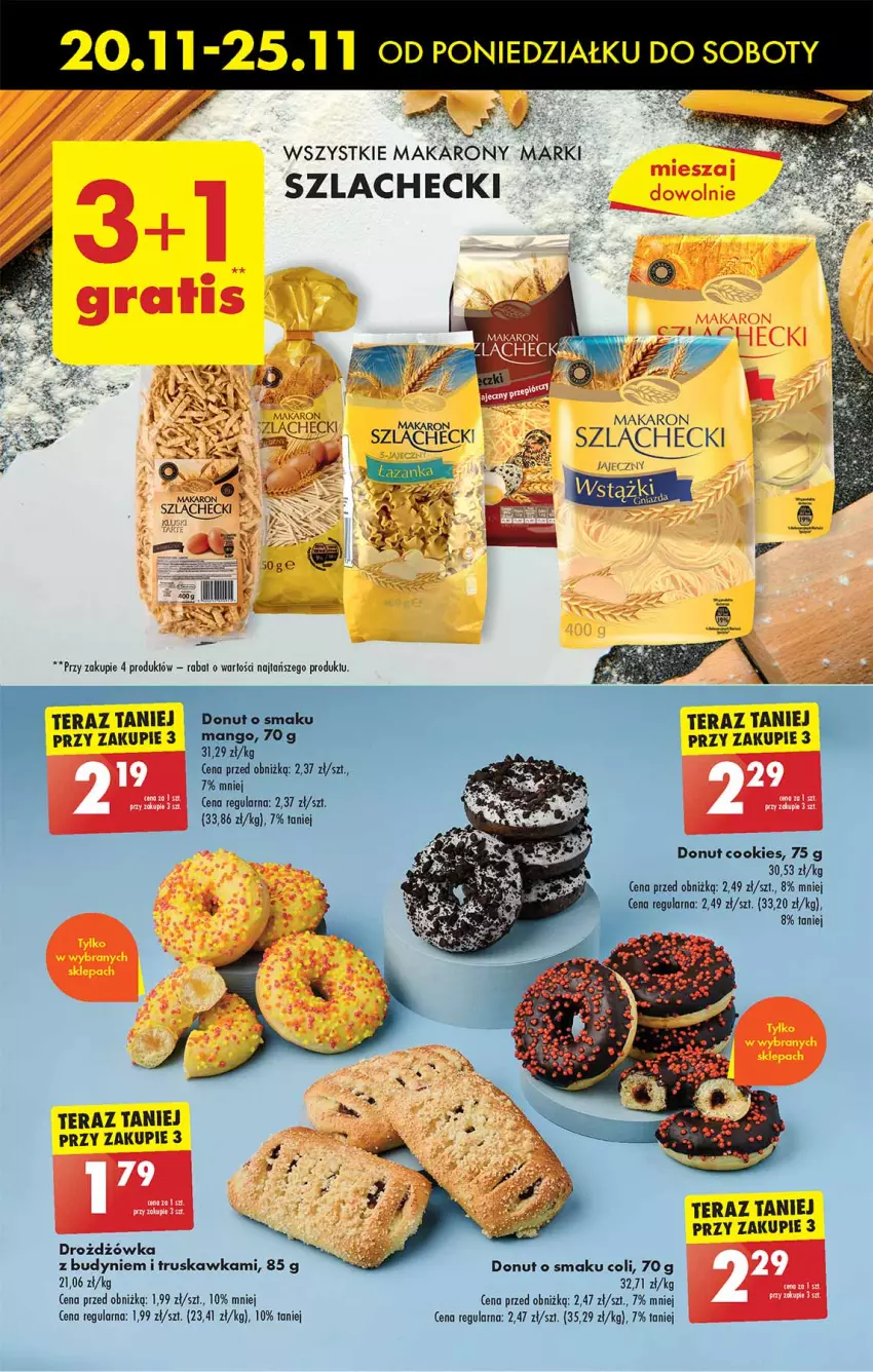 Gazetka promocyjna Biedronka - Od poniedzialku - ważna 20.11 do 25.11.2023 - strona 41 - produkty: Donut, Makaron, Tera