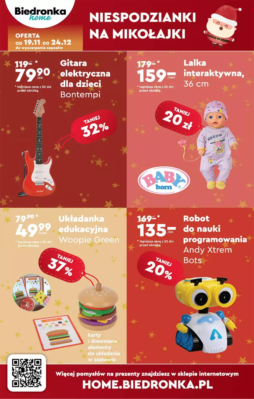 Gazetka promocyjna Biedronka - Od poniedzialku - ważna 20.11 do 25.11.2023 - strona 69 - produkty: Bontempi, Dron, Dzieci, Gitara, Gra, Robot