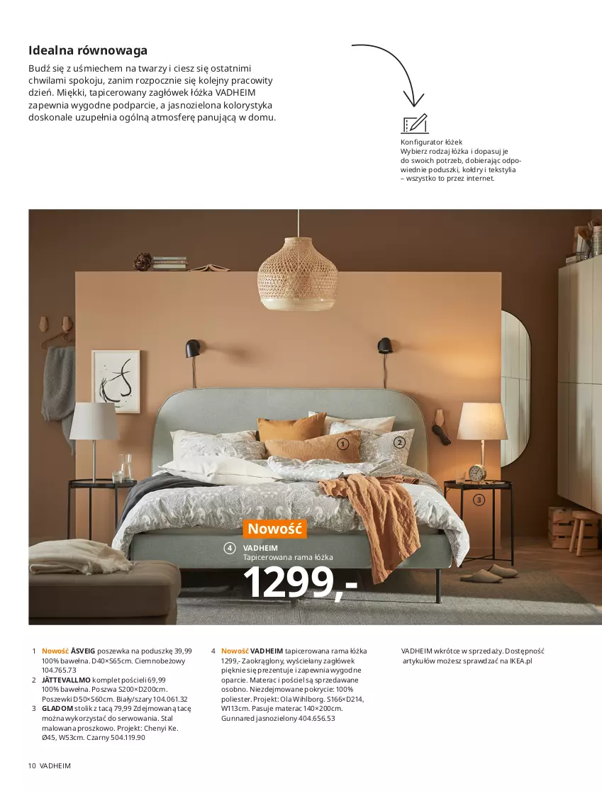 Gazetka promocyjna Ikea - Sypialnie - ważna 01.01 do 31.07.2021 - strona 10 - produkty: BIC, Bułka, Komplet pościeli, Narzuta, O nas, Poduszka, Pościel, Poszewka, Puder, Teva, Wełna