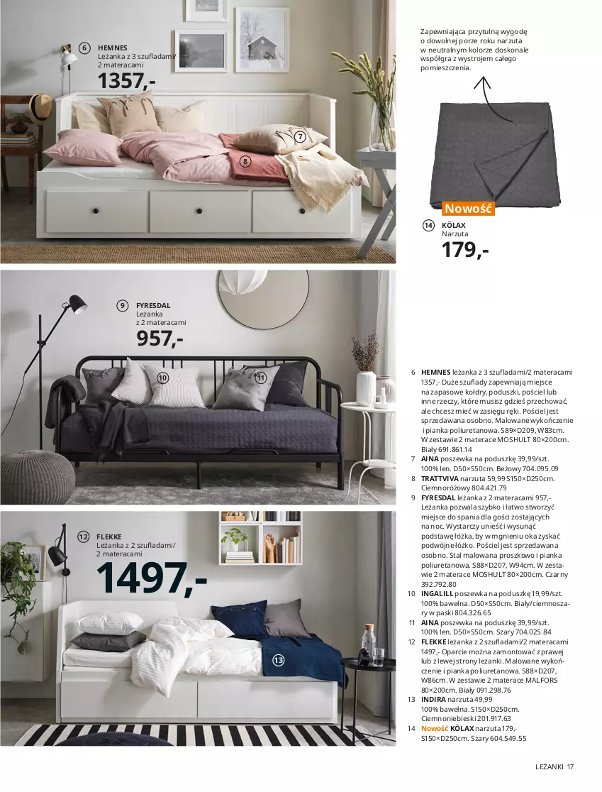 Gazetka promocyjna Ikea - Sypialnie - ważna 01.01 do 31.07.2021 - strona 17 - produkty: Lakier, Materac, Sok, Sypialnia, Tera, Wagi