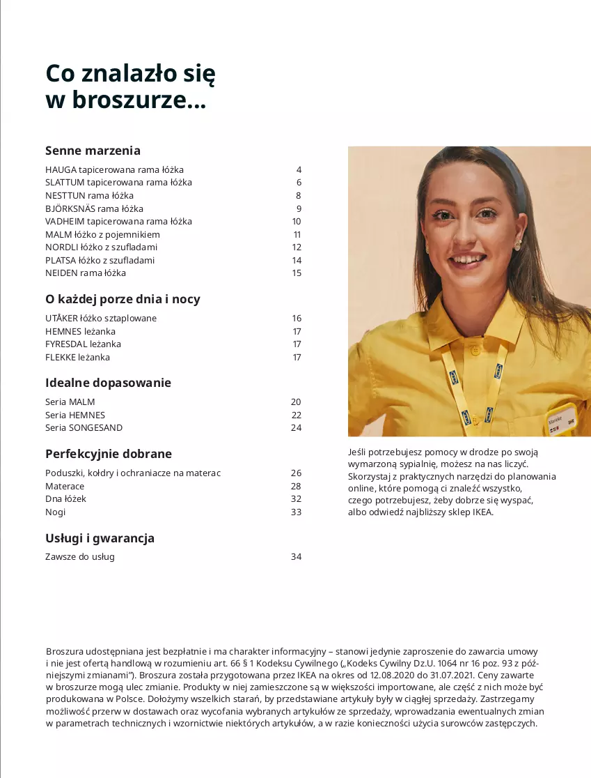 Gazetka promocyjna Ikea - Sypialnie - ważna 01.01 do 31.07.2021 - strona 3 - produkty: Budzik, Dres, Dźwig, Komplet pościeli, Lampa, Lampa stołowa, Materac, Ochraniacz na materac, Ochraniacze, Oprawka z kablem, Por, Pościel, Rama, Rama łóżka, Roleta, Stolik, Szyny, Tera, Tran, Wełna