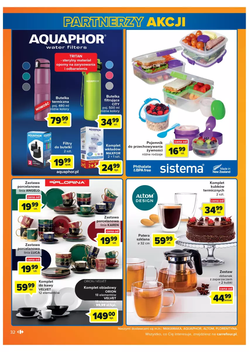 Gazetka promocyjna Carrefour - Gazetka Carrefour - ważna 08.02 do 28.02.2022 - strona 32 - produkty: Aquaphor, Dzbanek, LANA, Pojemnik, Por, Tera, Velvet, Zaparzacz