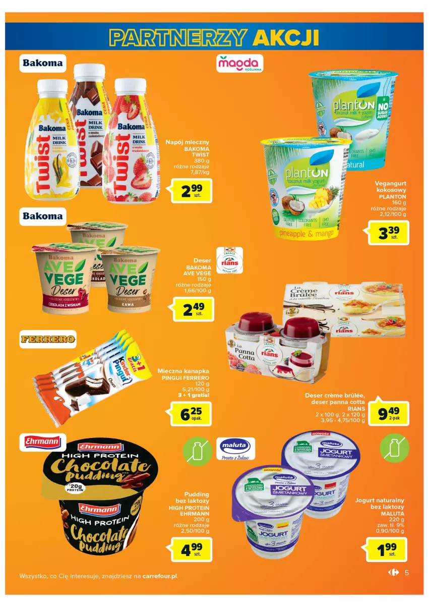 Gazetka promocyjna Carrefour - Gazetka Carrefour - ważna 08.02 do 28.02.2022 - strona 5 - produkty: Bakoma