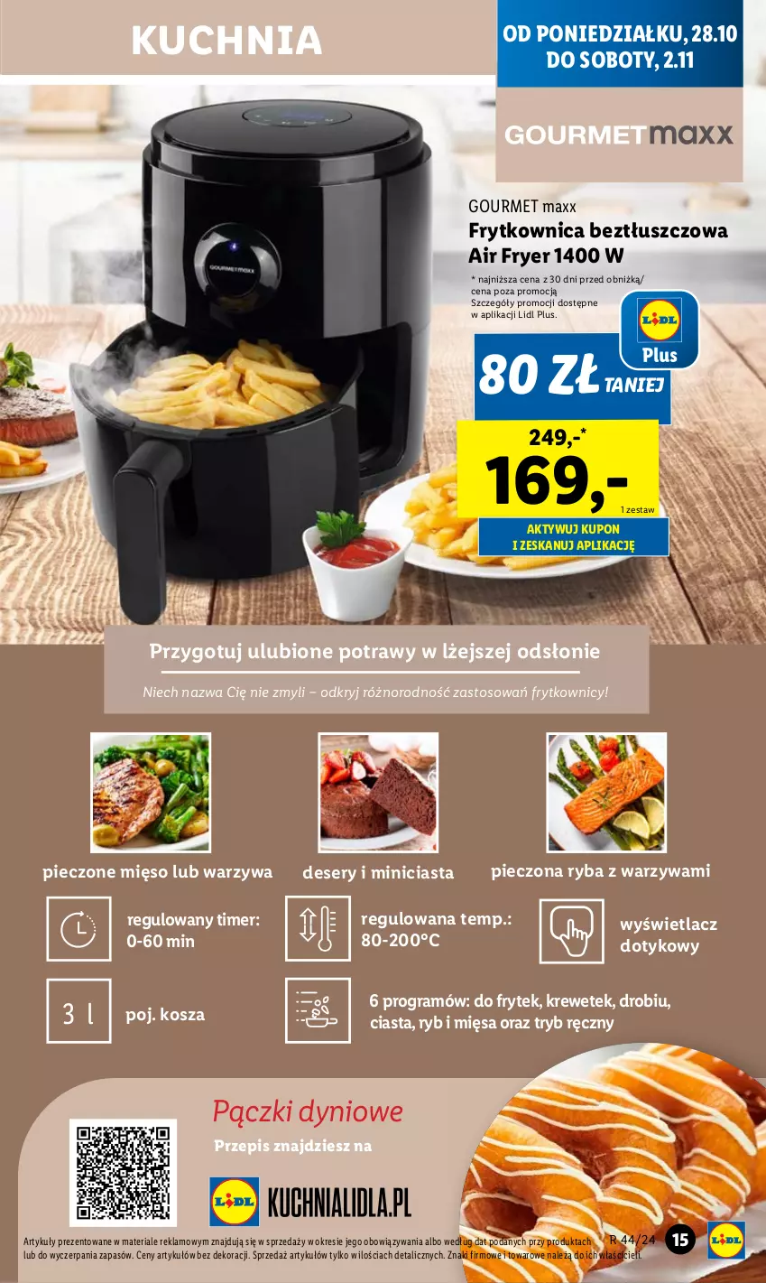 Gazetka promocyjna Lidl - GAZETKA - ważna 28.10 do 02.11.2024 - strona 17 - produkty: Deser, Gra, Kosz, Kuchnia, Mięso, Piec, Ryba, Ser, Warzywa