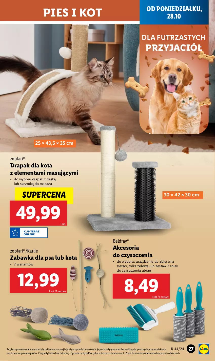 Gazetka promocyjna Lidl - GAZETKA - ważna 28.10 do 02.11.2024 - strona 29 - produkty: Drapak, Fa, Zabawka