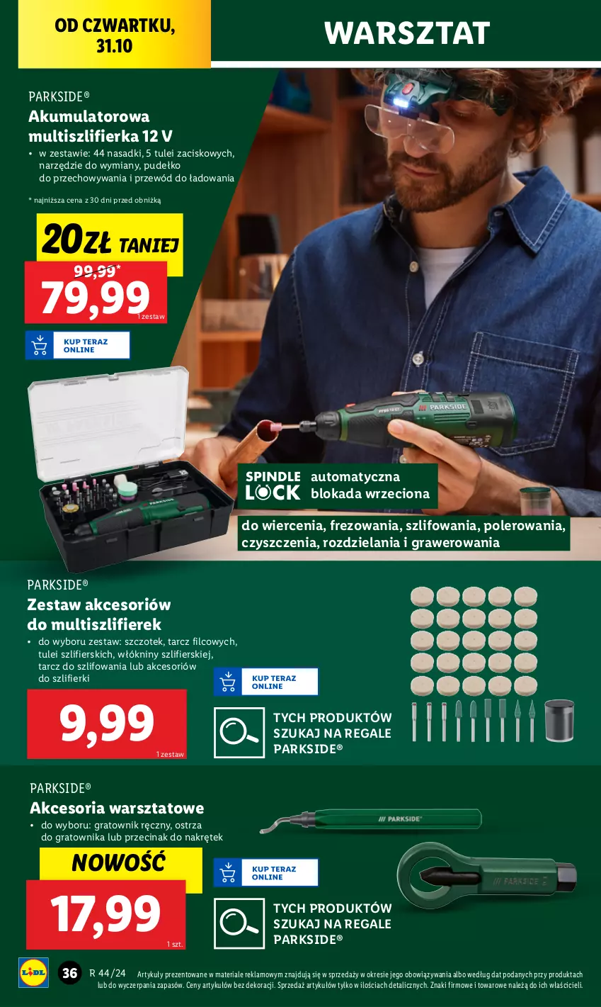 Gazetka promocyjna Lidl - GAZETKA - ważna 28.10 do 02.11.2024 - strona 38 - produkty: Akumulator, Gra, Parkside, Przewód, Pudełko, Szlifierka