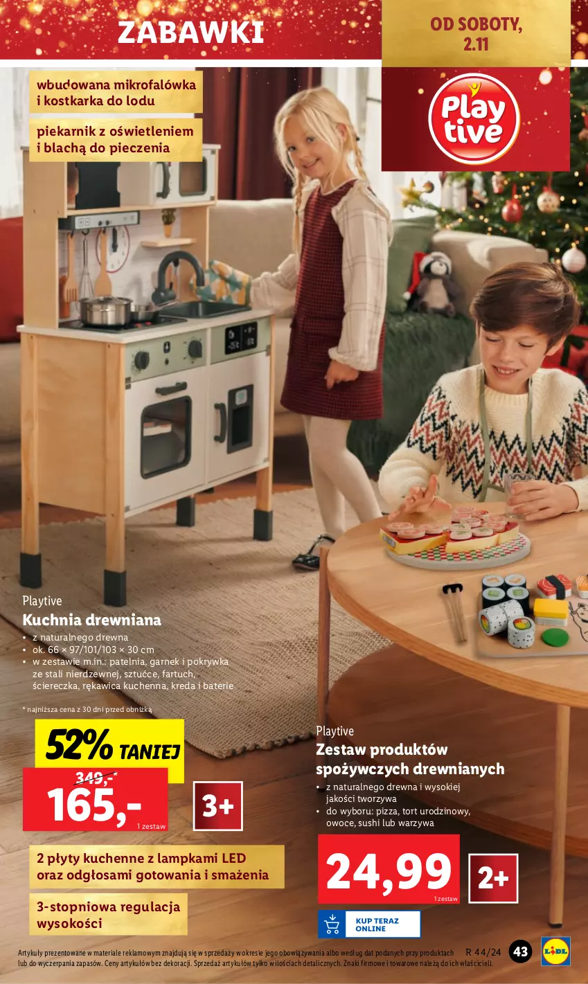 Gazetka promocyjna Lidl - GAZETKA - ważna 28.10 do 02.11.2024 - strona 45 - produkty: Fa, Garnek, Kuchnia, Owoce, Patelnia, Piec, Piekarnik, Pizza, Rękawica kuchenna, Sok, Sushi, Top, Warzywa