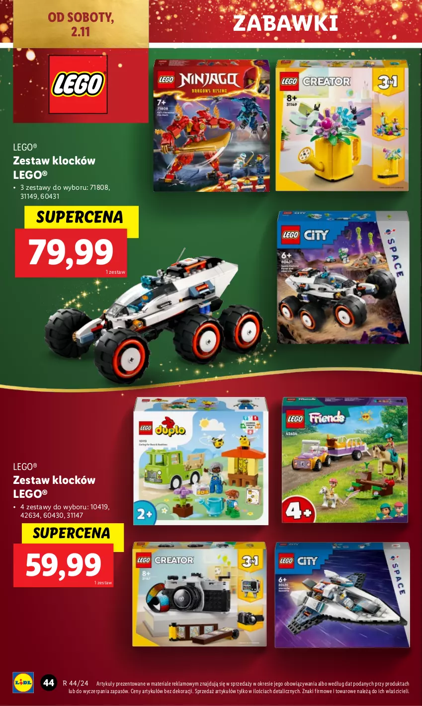 Gazetka promocyjna Lidl - GAZETKA - ważna 28.10 do 02.11.2024 - strona 46 - produkty: LEGO