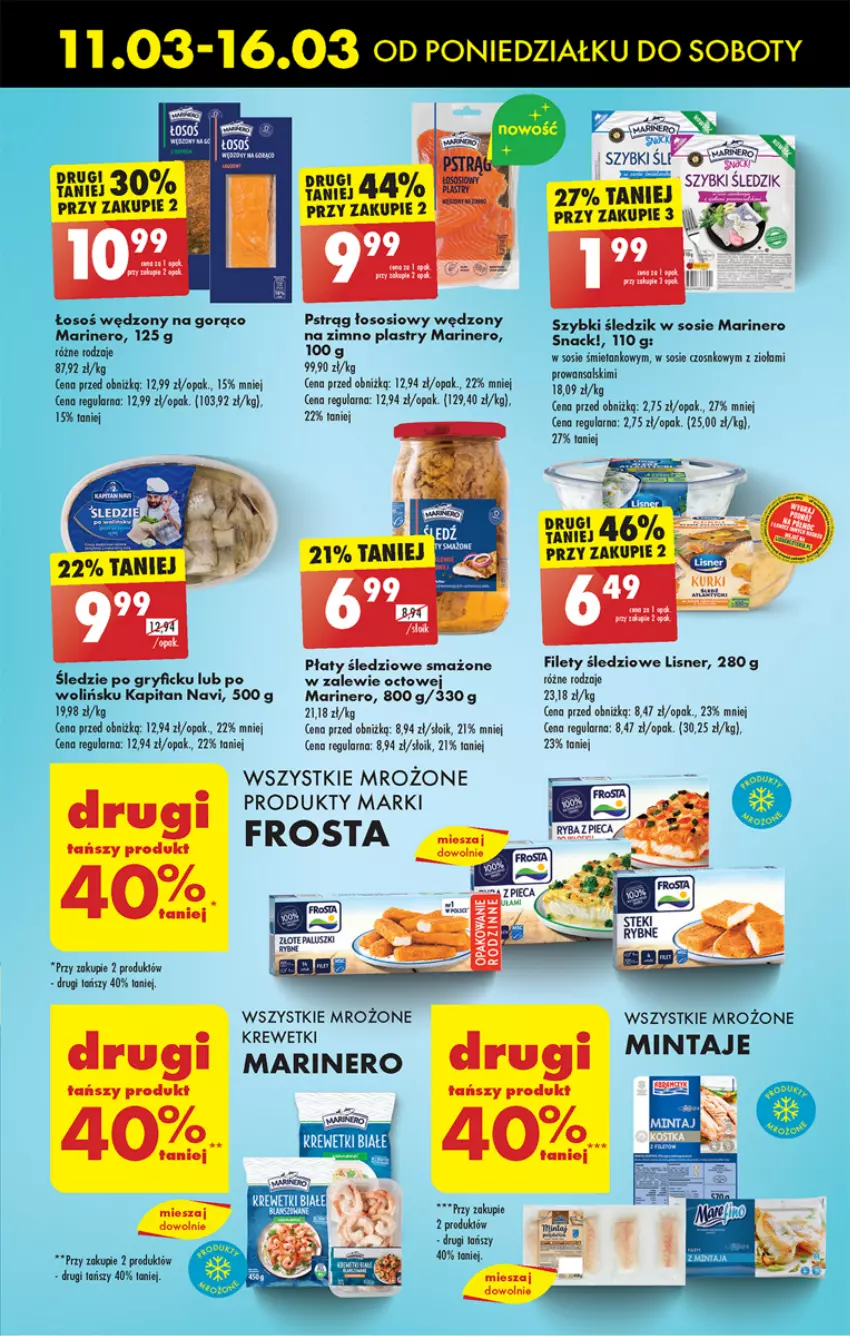 Gazetka promocyjna Biedronka - Od poniedzialku - ważna 11.03 do 16.03.2024 - strona 31 - produkty: Frosta, Gry, Krewetki, Lisner, Pstrąg, Pstrąg łososiowy, Sos