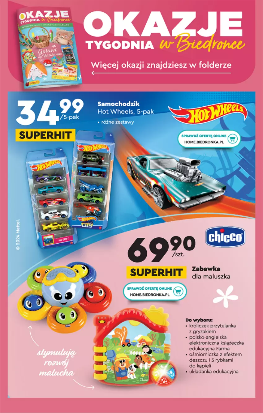 Gazetka promocyjna Biedronka - Od poniedzialku - ważna 11.03 do 16.03.2024 - strona 62 - produkty: Dron, Fa, Gry, Hot Wheels, Układanka