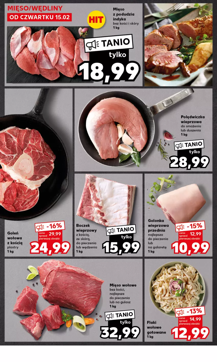 Gazetka promocyjna Kaufland - Mocny Start - ważna 19.02 do 21.02.2024 - strona 22 - produkty: Boczek, Boczek wieprzowy, Flaki, Flaki wołowe, Gala, Mięso, Mięso wołowe, Piec, Polędwiczka wieprzowa