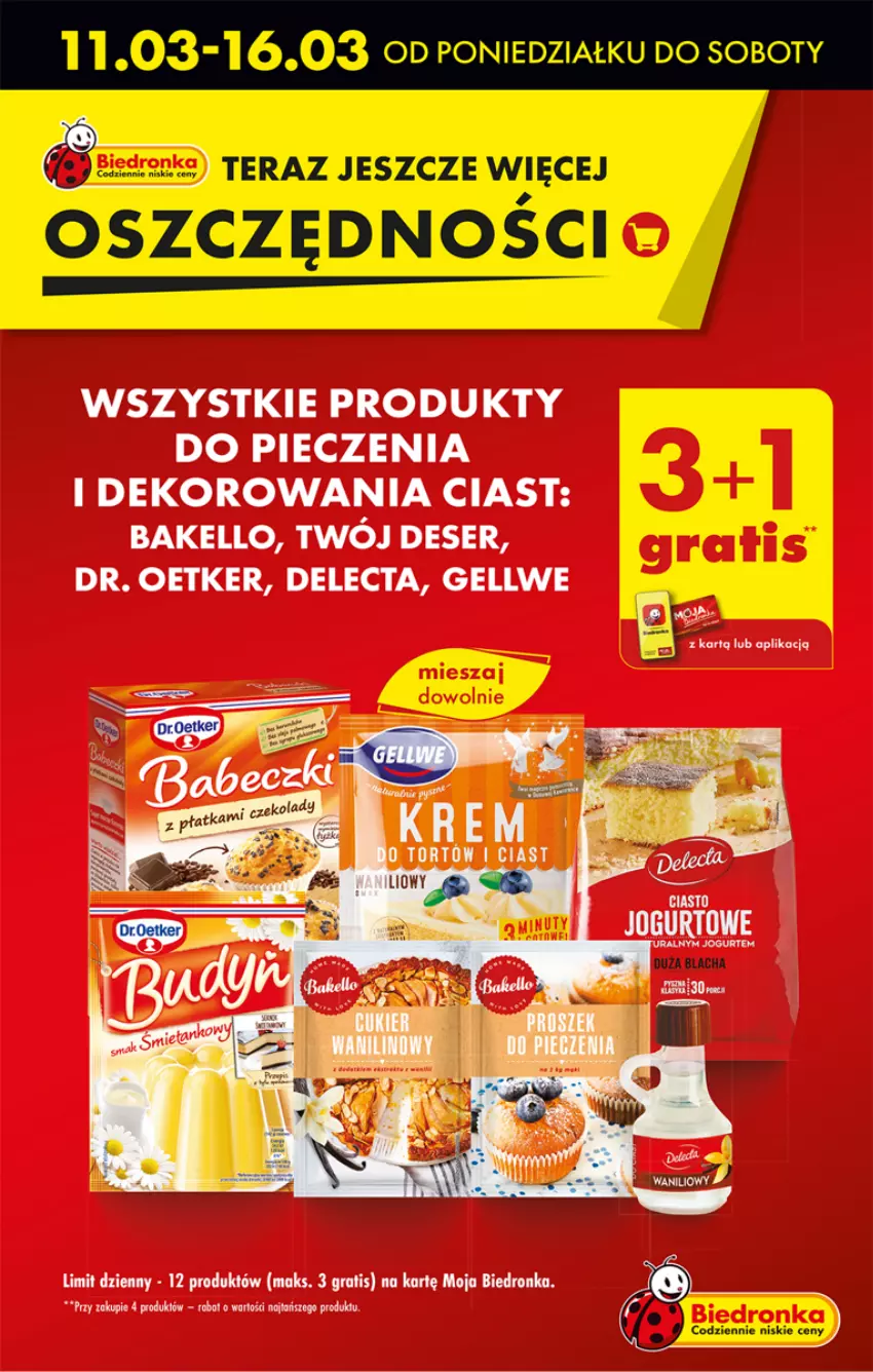 Gazetka promocyjna Biedronka - Od czwartku - ważna 14.03 do 20.03.2024 - strona 15 - produkty: Delecta, Deser, Dr. Oetker, Dron, Gra, Jogurt, Piec, Ser