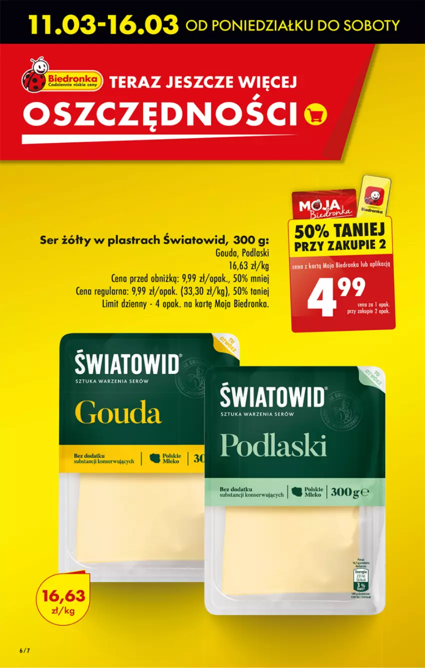 Gazetka promocyjna Biedronka - Od czwartku - ważna 14.03 do 20.03.2024 - strona 8 - produkty: Dron, Fa, Gouda, Podlaski, Ser