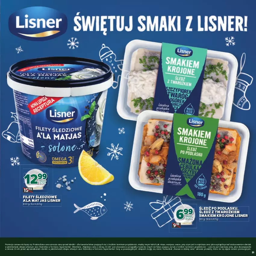 Gazetka promocyjna Stokrotka - Katalog Boże Narodzenie! - ważna 11.12 do 29.12.2025 - strona 51 - produkty: Lisner, Matjas, Mięso, Owoce, Warzywa
