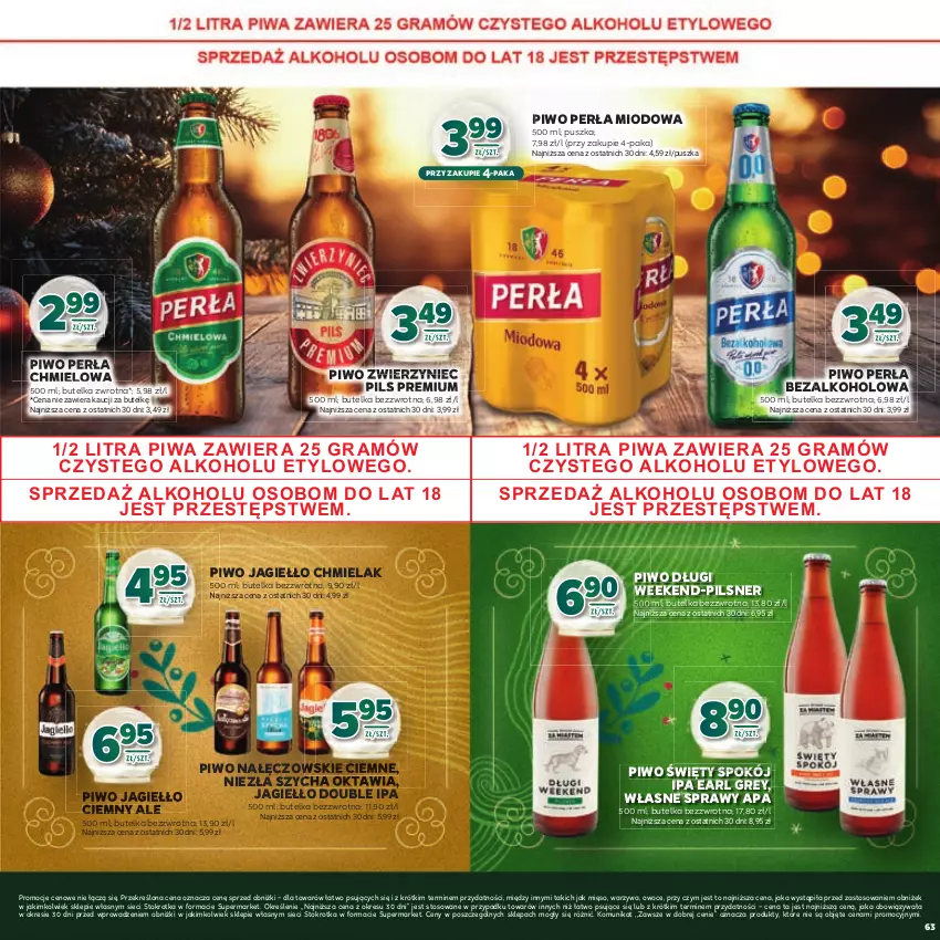 Gazetka promocyjna Stokrotka - Katalog Boże Narodzenie! - ważna 11.12 do 29.12.2025 - strona 63 - produkty: Earl Grey, Gra, Mięso, Owoce, Perła, Piwa, Piwo, Warzywa