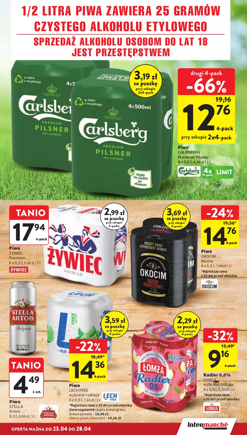Gazetka promocyjna Intermarche - Gazetka Intermarche - ważna 23.04 do 28.04.2026 - strona 13 - produkty: Gra, Koc, Okocim, Piwa, Piwo, Pomelo, Radler