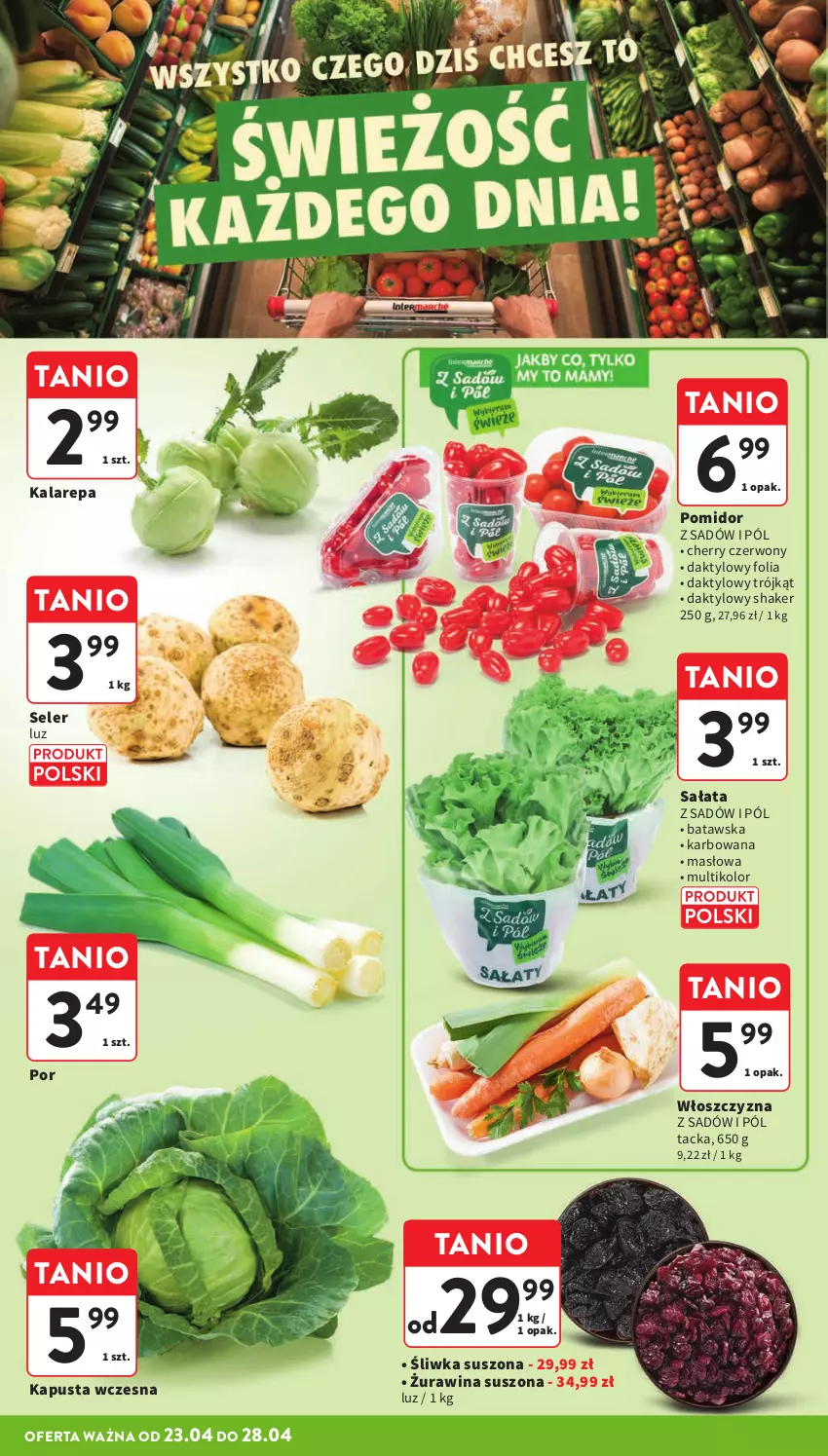 Gazetka promocyjna Intermarche - Gazetka Intermarche - ważna 23.04 do 28.04.2026 - strona 22 - produkty: Masło, Por, Sałat