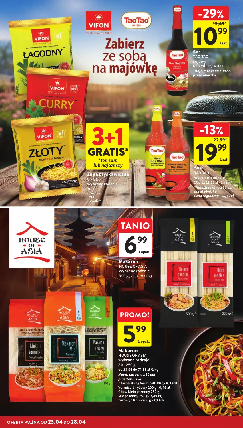 Gazetka promocyjna Intermarche - Gazetka Intermarche - ważna 23.04 do 28.04.2026 - strona 34 - produkty: Fa, Fasoli mung, Gra, House of Asia, Makaron, Ryż, Sos, Zupa