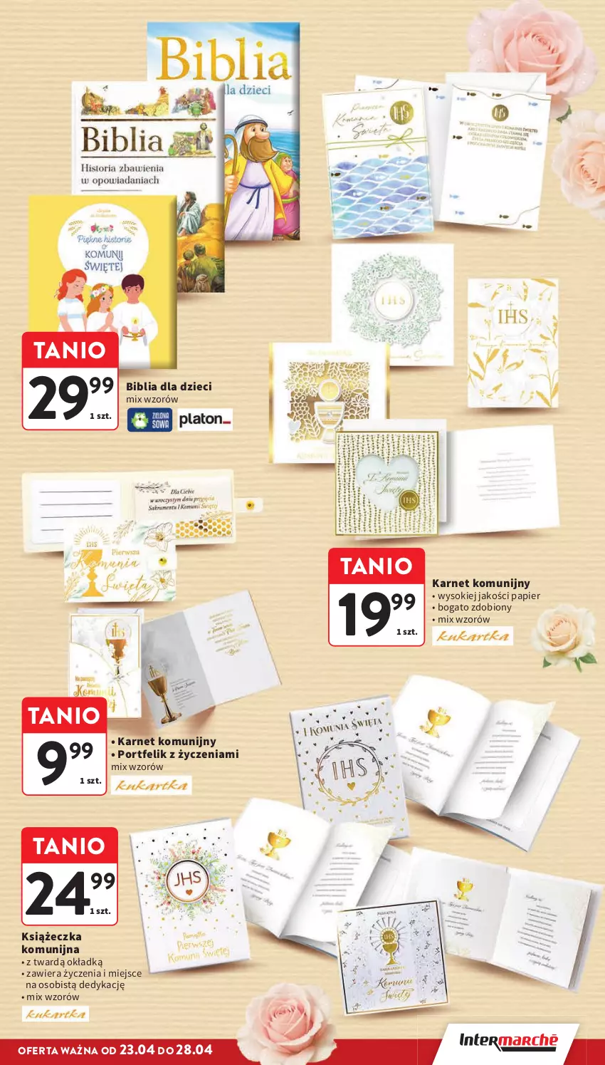 Gazetka promocyjna Intermarche - Gazetka Intermarche - ważna 23.04 do 28.04.2026 - strona 39 - produkty: Dzieci, Papier, Por, Sok
