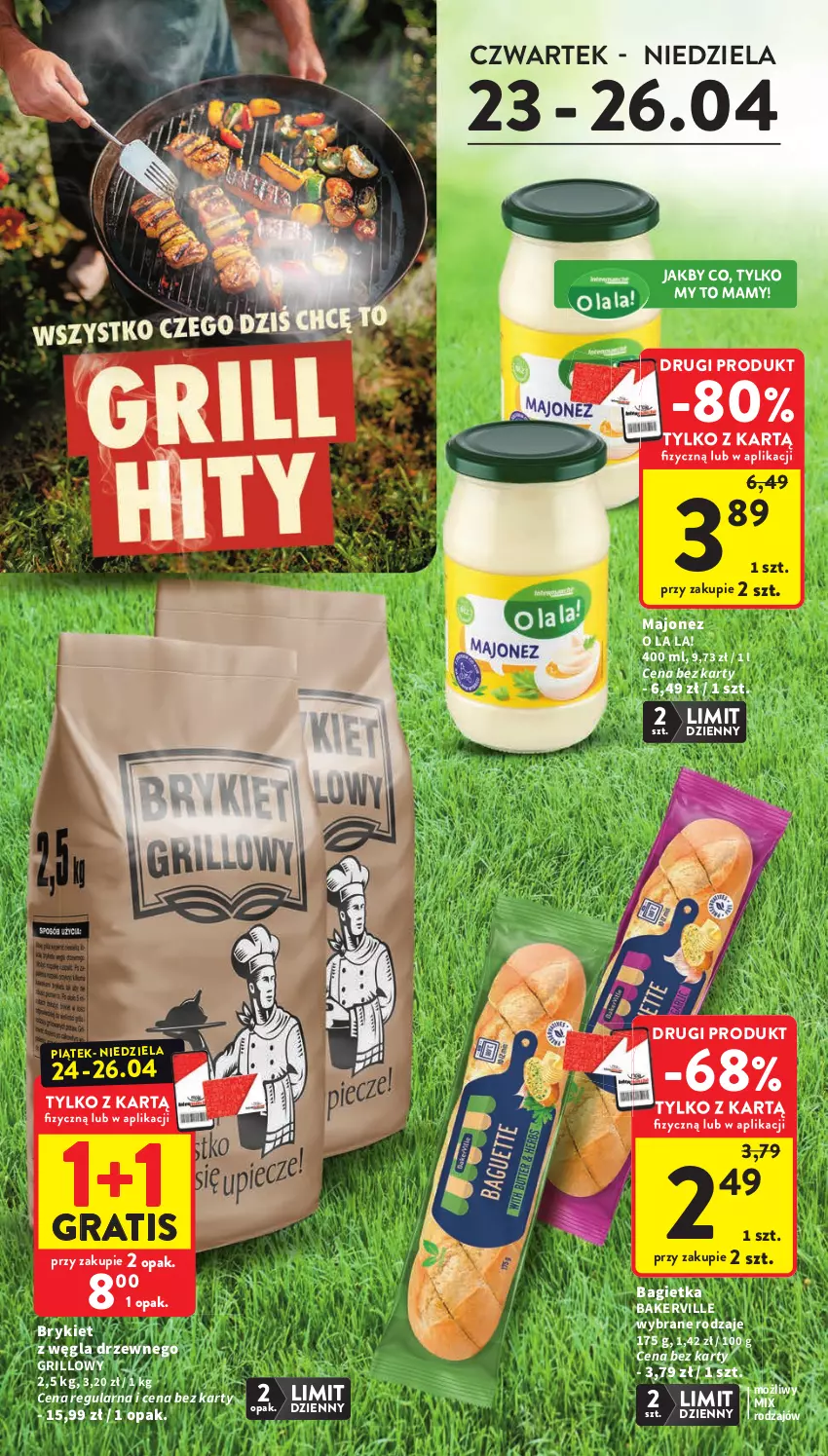 Gazetka promocyjna Intermarche - Gazetka Intermarche - ważna 23.04 do 28.04.2026 - strona 4 - produkty: Bagietka, Gra, Grill, Majonez
