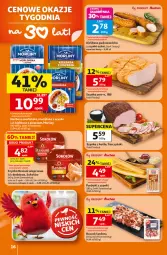 Gazetka promocyjna Auchan - Gazetka 30 Lat Hipermarket Auchan - Gazetka - ważna od 29.07 do 29.07.2026 - strona 16 - produkty: Sok, Sokołów, Parówki, Parówki z szynki, Kiełbasa podwawelska, Wawel, Szynka, Tarczyński, Morliny, Boczek, Kiełbasa