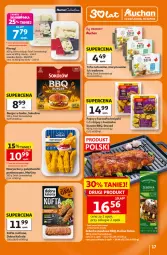 Gazetka promocyjna Auchan - Gazetka 30 Lat Hipermarket Auchan - Gazetka - ważna od 29.07 do 29.07.2026 - strona 17 - produkty: Kurczak, Pierogi, Sok, Ser, Sokołów, Sito, Tofu, Burger, Morliny, Polędwiczki panierowane