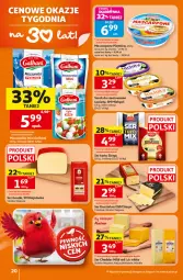 Gazetka promocyjna Auchan - Gazetka 30 Lat Hipermarket Auchan - Gazetka - ważna od 29.07 do 29.07.2026 - strona 20 - produkty: Mozzarella, Cheddar, Ser, Piątnica, Kasztelan, Ser Kasztelan, Serek, Gouda