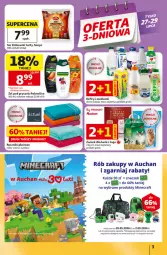 Gazetka promocyjna Auchan - Gazetka 30 Lat Hipermarket Auchan - Gazetka - ważna od 29.07 do 29.07.2026 - strona 3 - produkty: Minecraft, Ser, Por, Gra, Palmolive, Królewski, Ręcznik, Lanki, Kefir