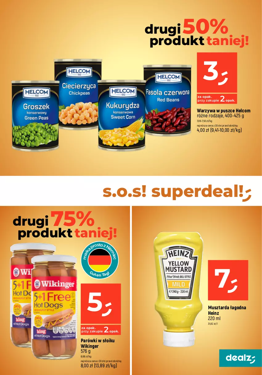 Gazetka promocyjna Dealz - MAKE A DEALZ - ważna 21.03 do 27.03.2024 - strona 25 - produkty: Gra, Heinz, HELCOM, Ketchup, Majonez, Mus, Musztarda, Parówki, Warzywa