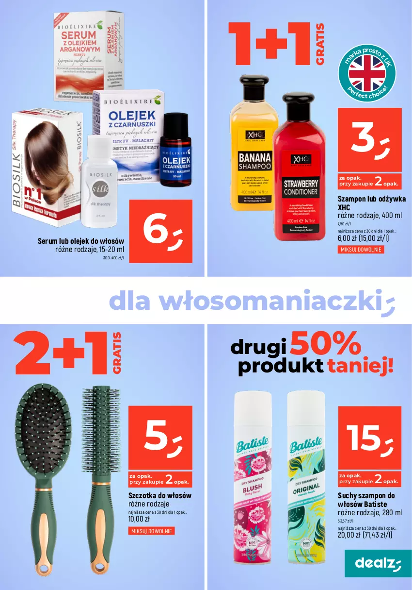 Gazetka promocyjna Dealz - MAKE A DEALZ - ważna 21.03 do 27.03.2024 - strona 27 - produkty: Batiste, Gra, Odżywka, Olej, Por, Rum, Ser, Serum, Suchy szampon, Szampon, Szczotka, Szczotka do włosów