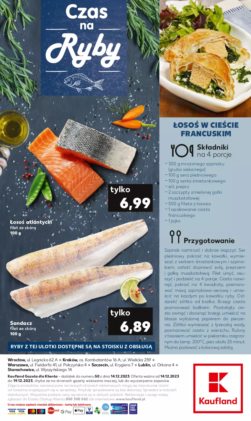 Gazetka promocyjna Kaufland - Kaufland - ważna 14.12 do 19.12.2023 - strona 2 - produkty: Fa, Kawa, Mus, Orka, Papier, Piec, Piekarnik, Pieprz, Por, Sałat, Sandacz, Sandacz filet, Ser, Ser pleśniowy, Sól, Sos, Szpinak, Wagi