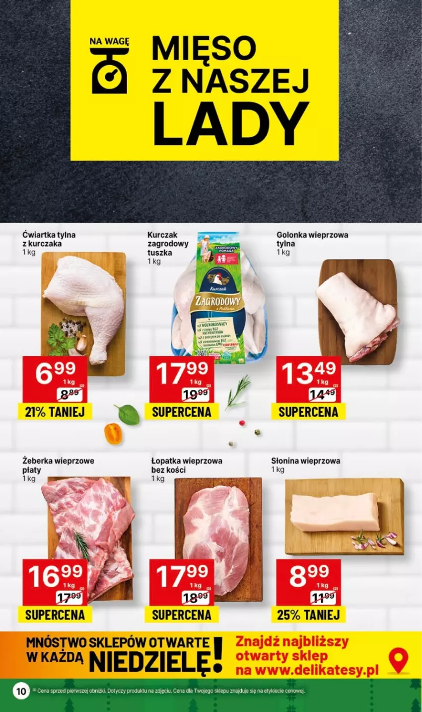 Gazetka promocyjna Delikatesy Centrum - Gazetka DC49 czw-śr - ważna 14.12 do 26.12.2023 - strona 10 - produkty: Golonka wieprzowa, Kurczak, Mięso, Tusz