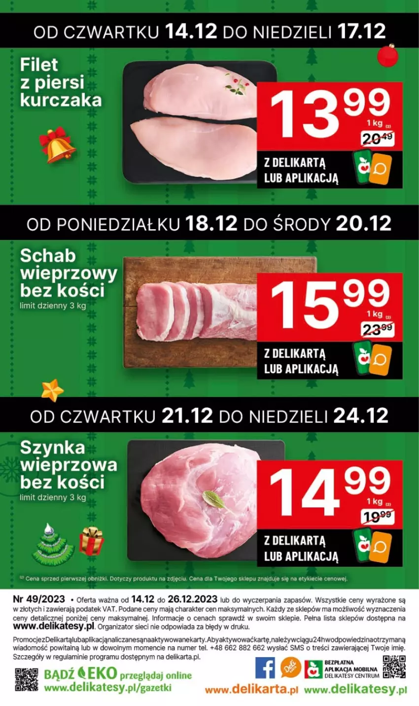 Gazetka promocyjna Delikatesy Centrum - Gazetka DC49 czw-śr - ważna 14.12 do 26.12.2023 - strona 38 - produkty: Gra, Kurczak, Mobil, Mus, Rum, Szynka, Szynka wieprzowa