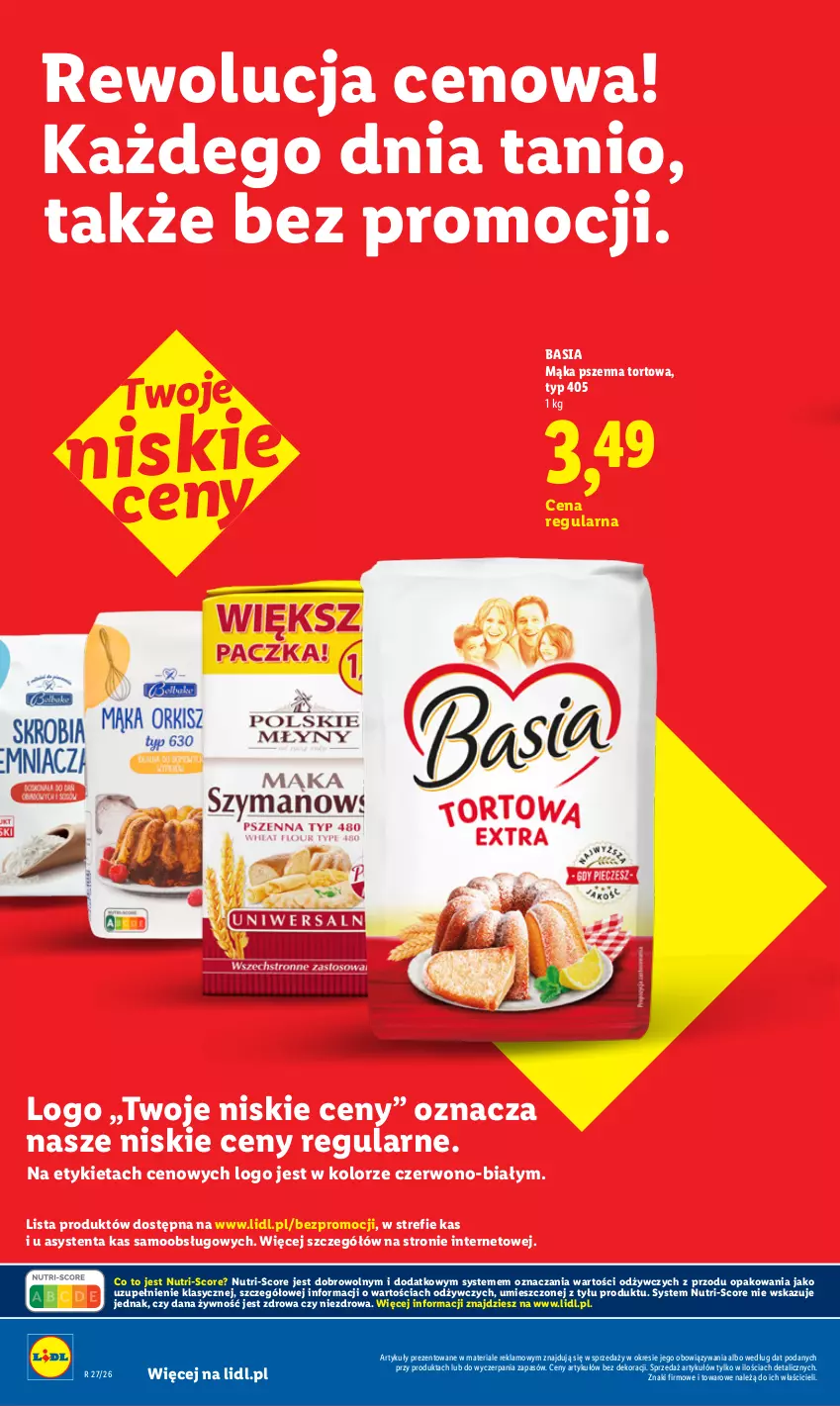 Gazetka promocyjna Lidl - Rewolucja cenowa! - ważna 21.08 do 30.09.2026 - strona 14 - produkty: Basia, Mąka, Mąka pszenna