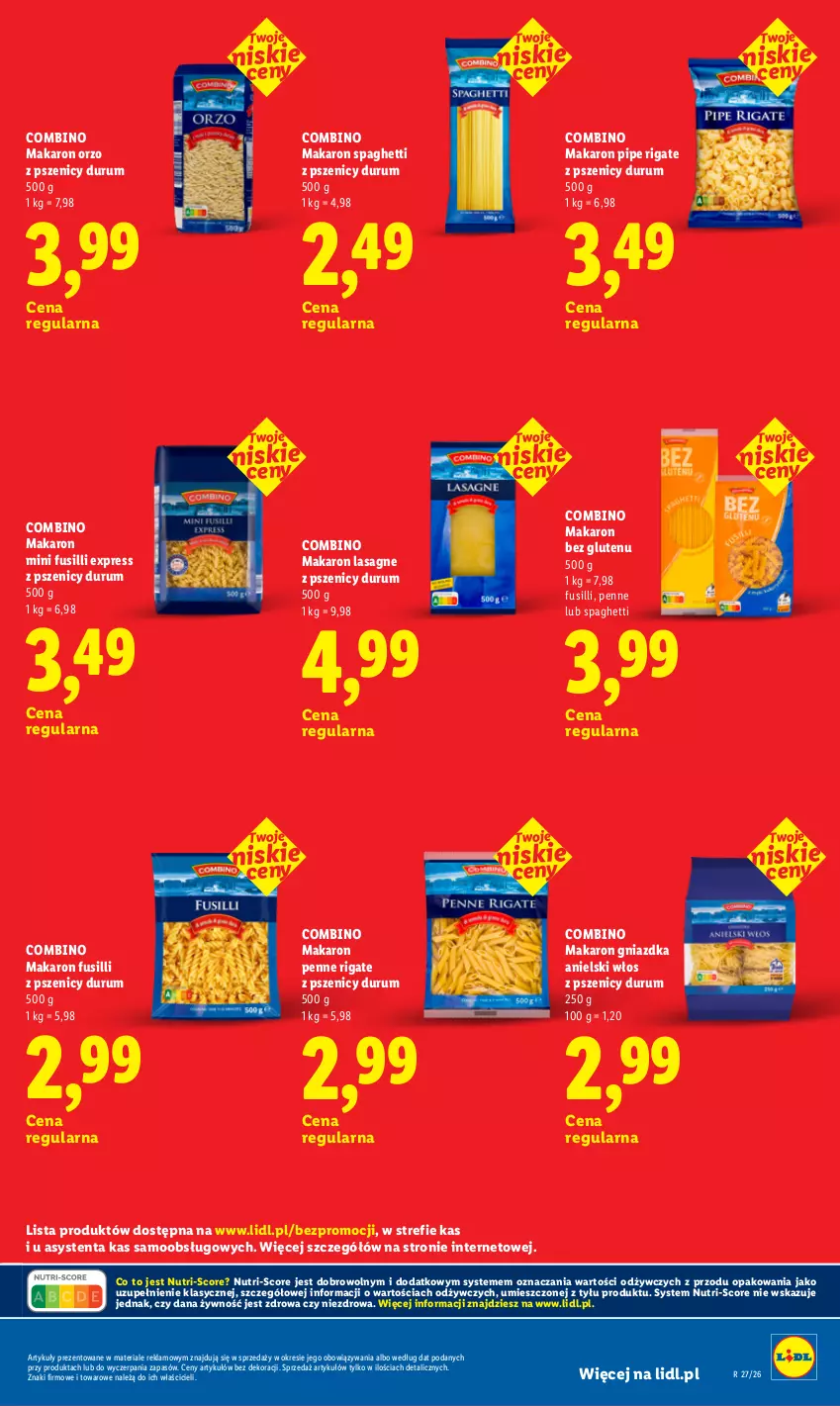 Gazetka promocyjna Lidl - Rewolucja cenowa! - ważna 21.08 do 30.09.2026 - strona 19 - produkty: Lasagne, Makaron, Penne, Rum, Spaghetti
