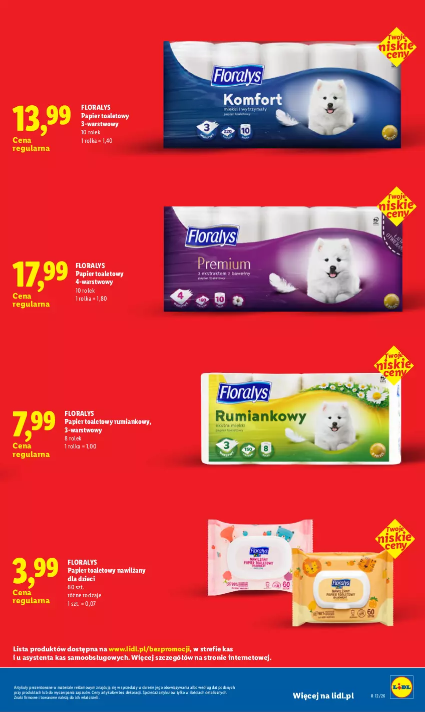 Gazetka promocyjna Lidl - Rewolucja cenowa! - ważna 21.08 do 30.09.2026 - strona 27 - produkty: Dzieci, Flora, Papier, Papier toaletowy, Rum